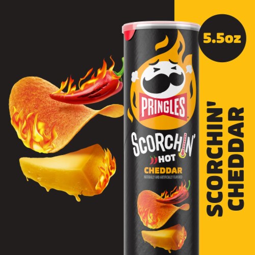 Pringles scorchin cheddar