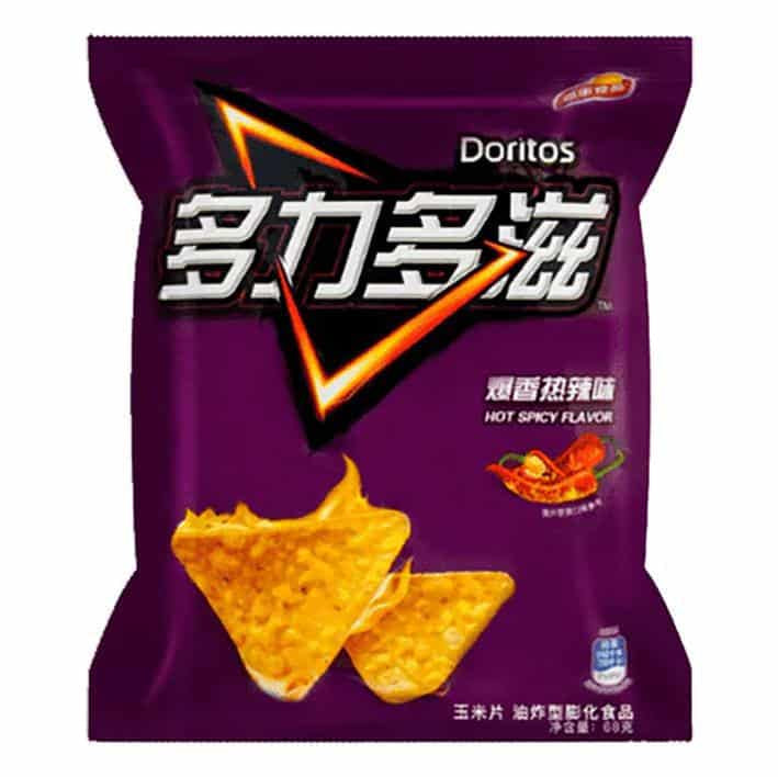 Doritos Hot Spicy Corn Chips 68g