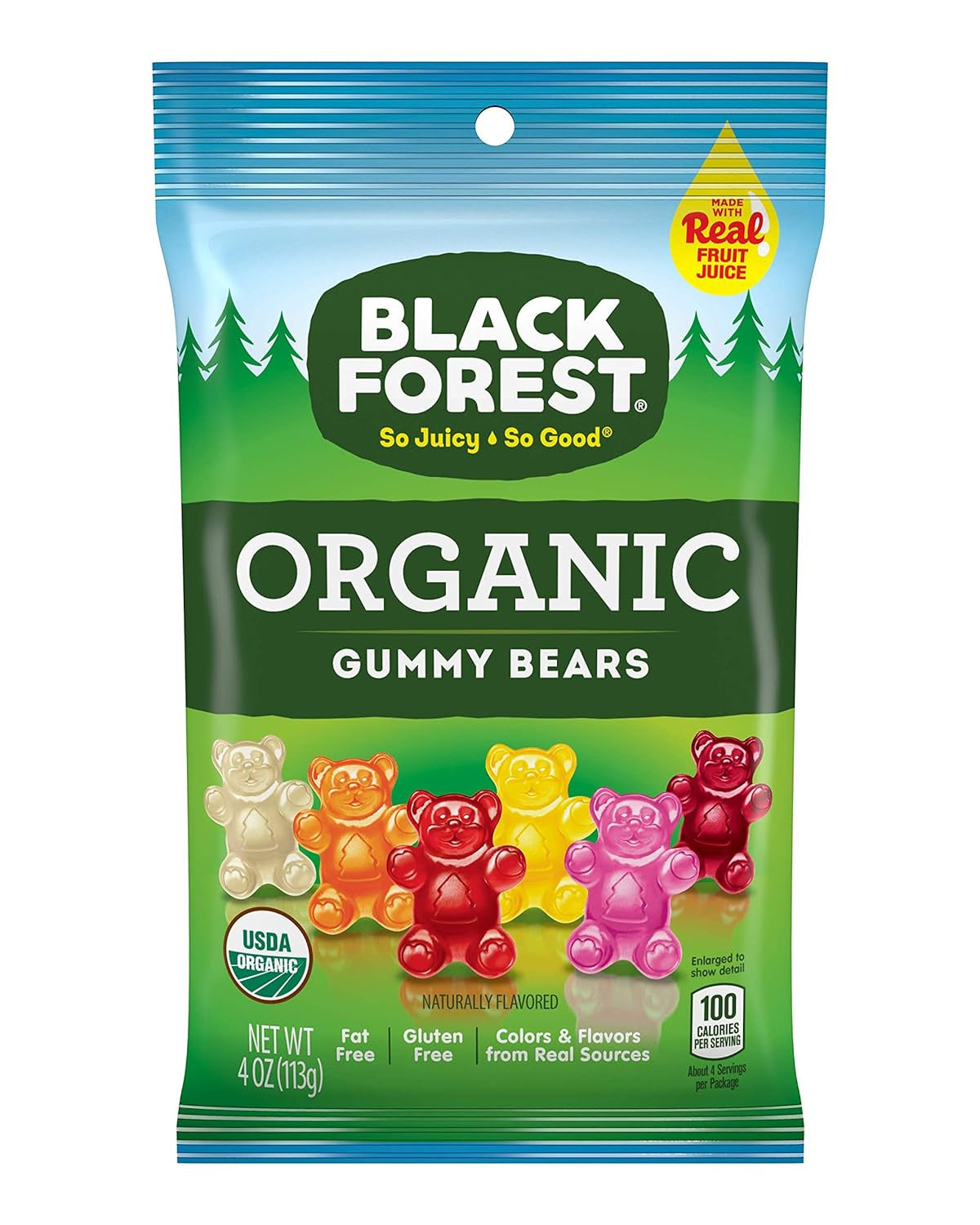 Black Forest Organic Gummy Bears (113g)