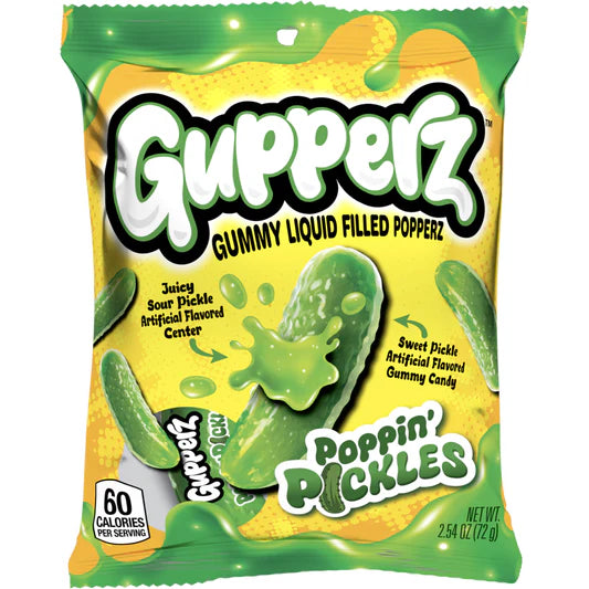 Gupperz Gummy Liquid Filled Popperz 72g