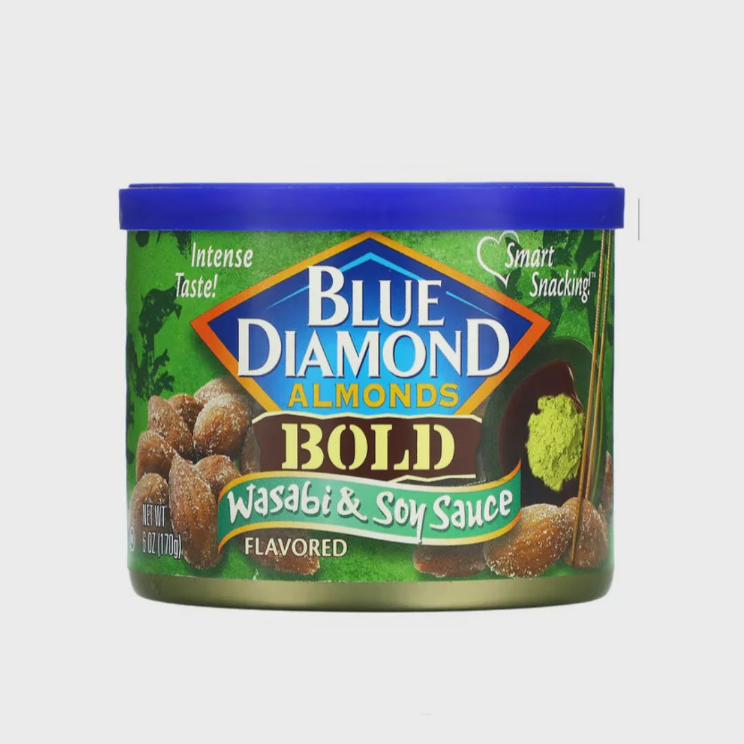Blue Diamond Almonds Bold Wasabi & Soy Sauce Tin