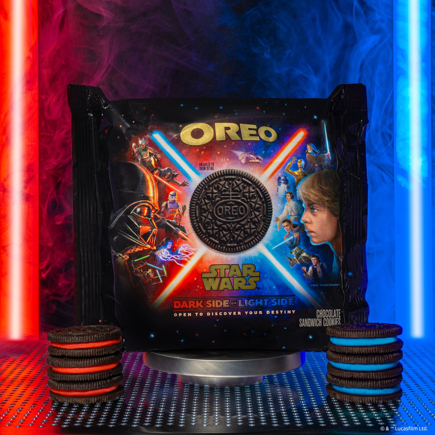 Oreo Starwars Dark Side Light Side