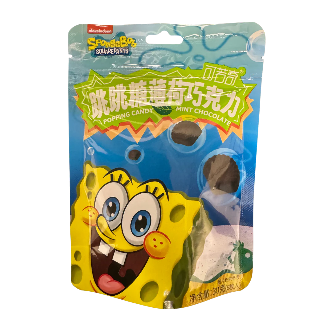 SpongeBob Popping Candy Mint Chocolate 30g