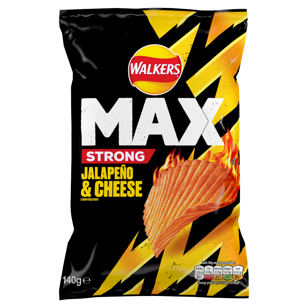Walkers max jalapeno & cheese