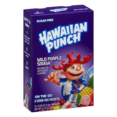 Hawaiian Punch Wild Purple Smash Drink Mix (8-Pack)