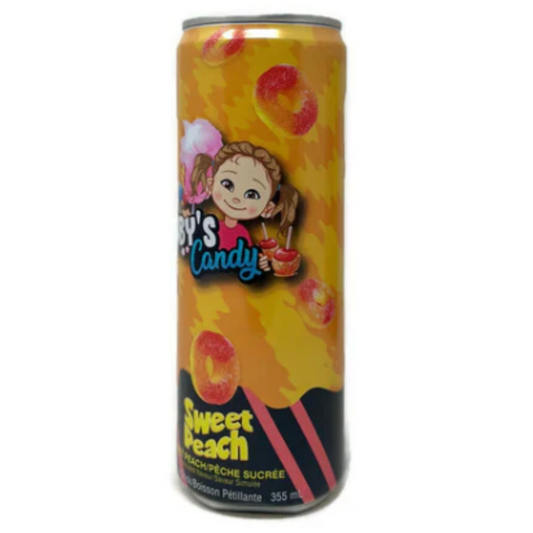 Aby's Candy Sweet Peach Sparkling Drink 355ml