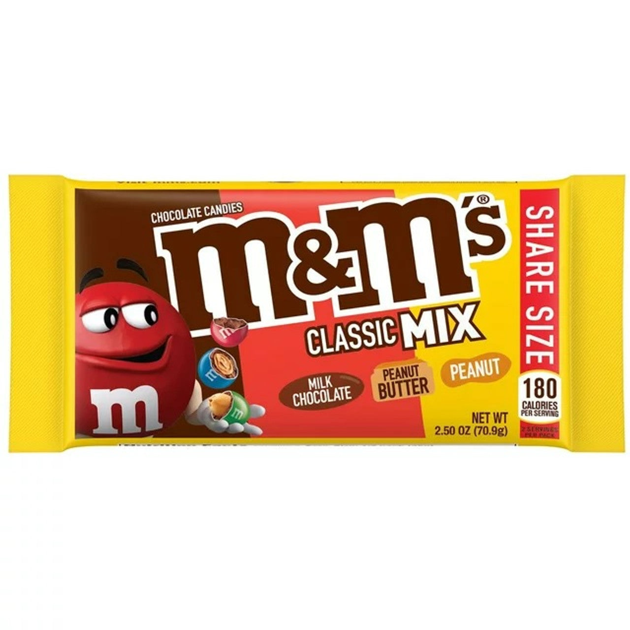 M&Ms Classic Mix Share Size (Milk Chocolate/Peanut Butter / Peanut)