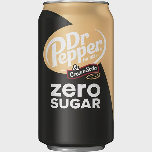 Dr Pepper Cream Soda Zero Sugar (12-Pack)