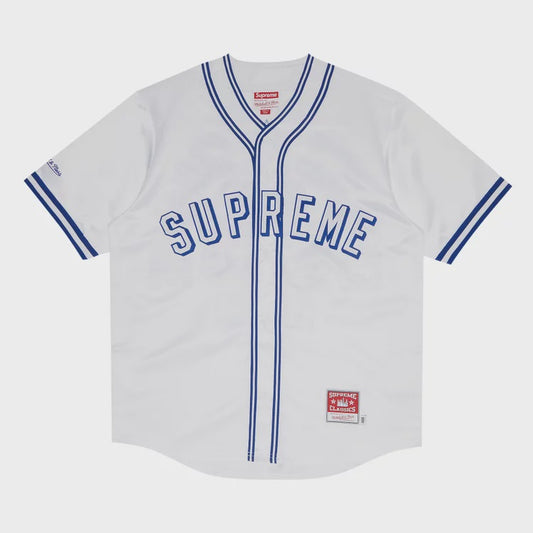 Supreme x Mitchell & Ness Satin Baseball Jersey