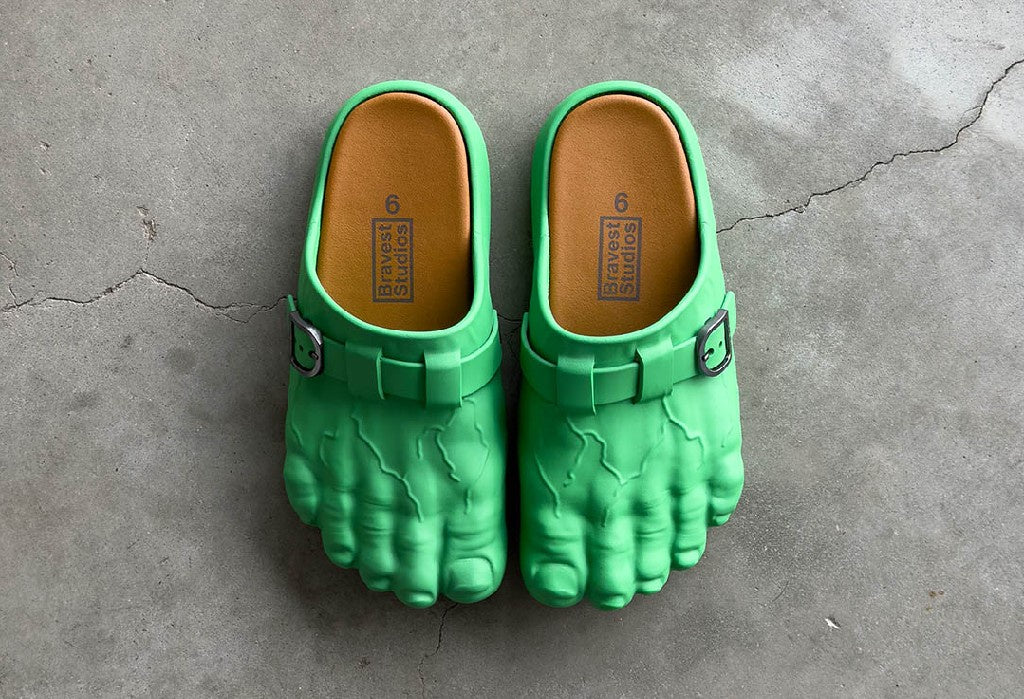 Bravest Studios Green Foot Clog