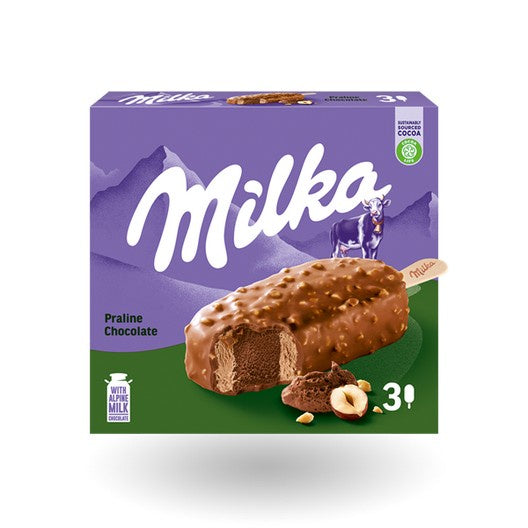 Milka Praline Ice Cream Stick (3-Pack)