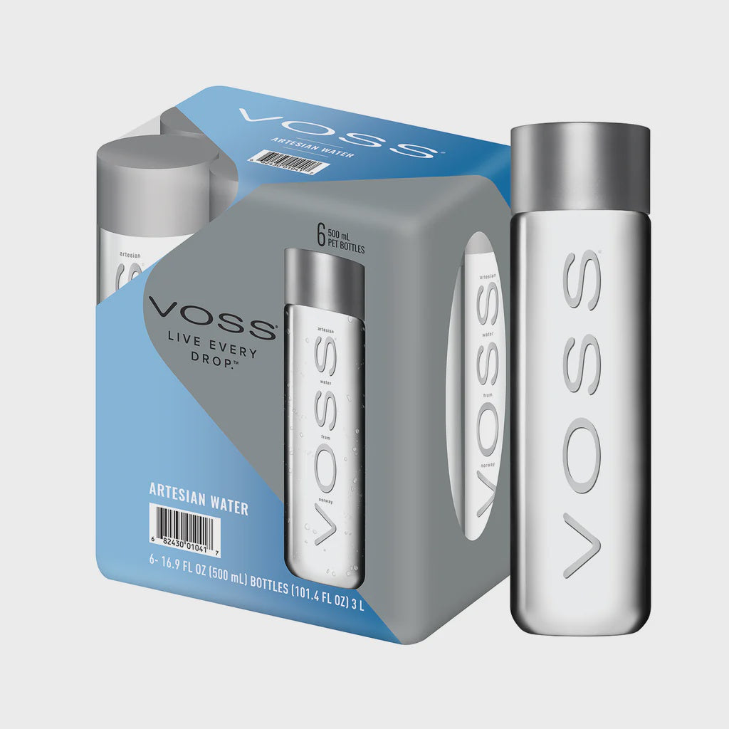 Voss Plastic Water Bottle (6-Pack)