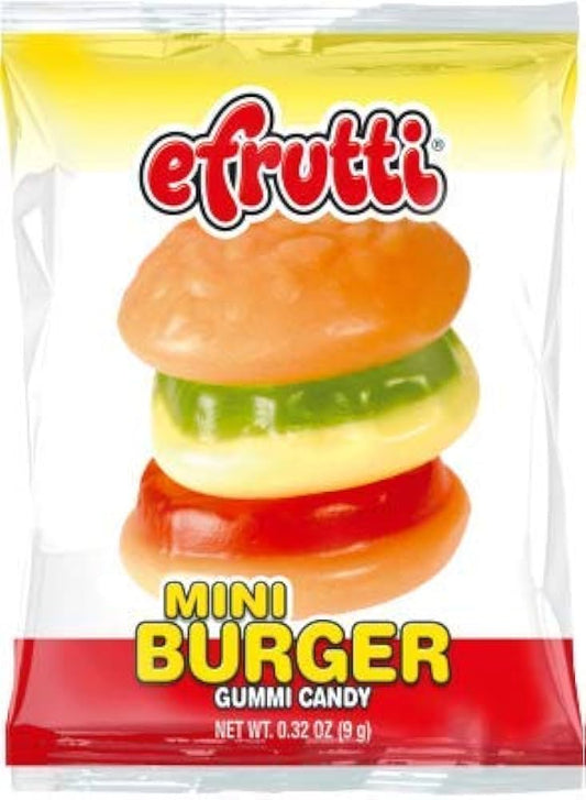 Efrutti mini burger gummi candy