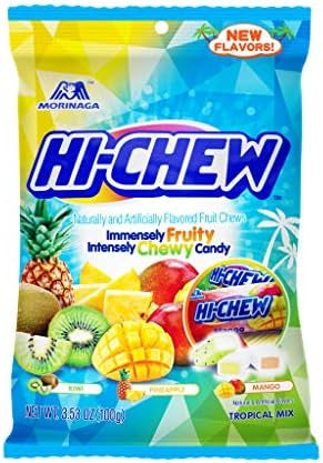 HI-CHEW PEG BAG - TROPICAL MIX (KIWI PINEAPPLE