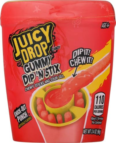 Juicy Drop Gummy Dip' n Stix (96g)