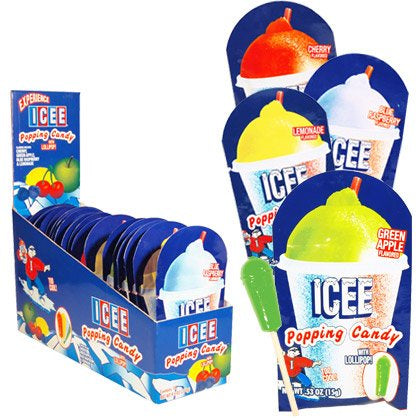 ICEE POPPING CANDY LOLLIPOP-ASSORTED