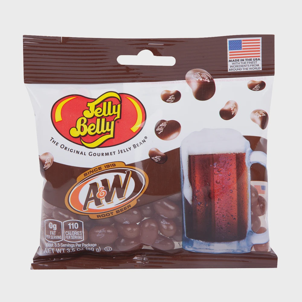 JELLY BELLY PEG BAG - A&W ROOT BEER