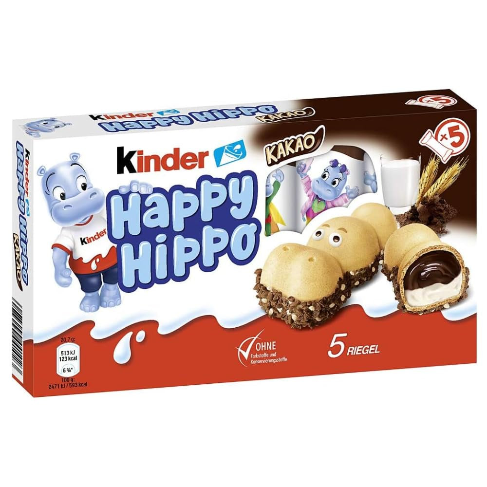 Happy Hippo Cacao/Kakao (5-Pack)