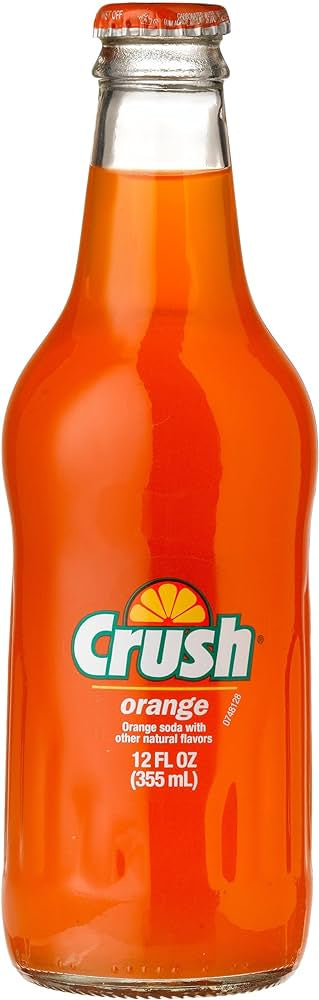 Crush Orange Glass Bottle 355ml