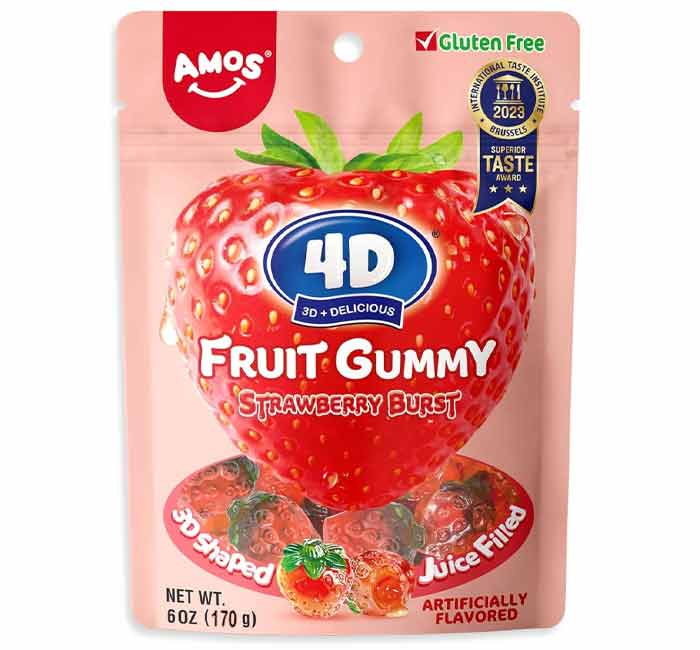 Amos Fruit 4D Gummy Burst (170g)
