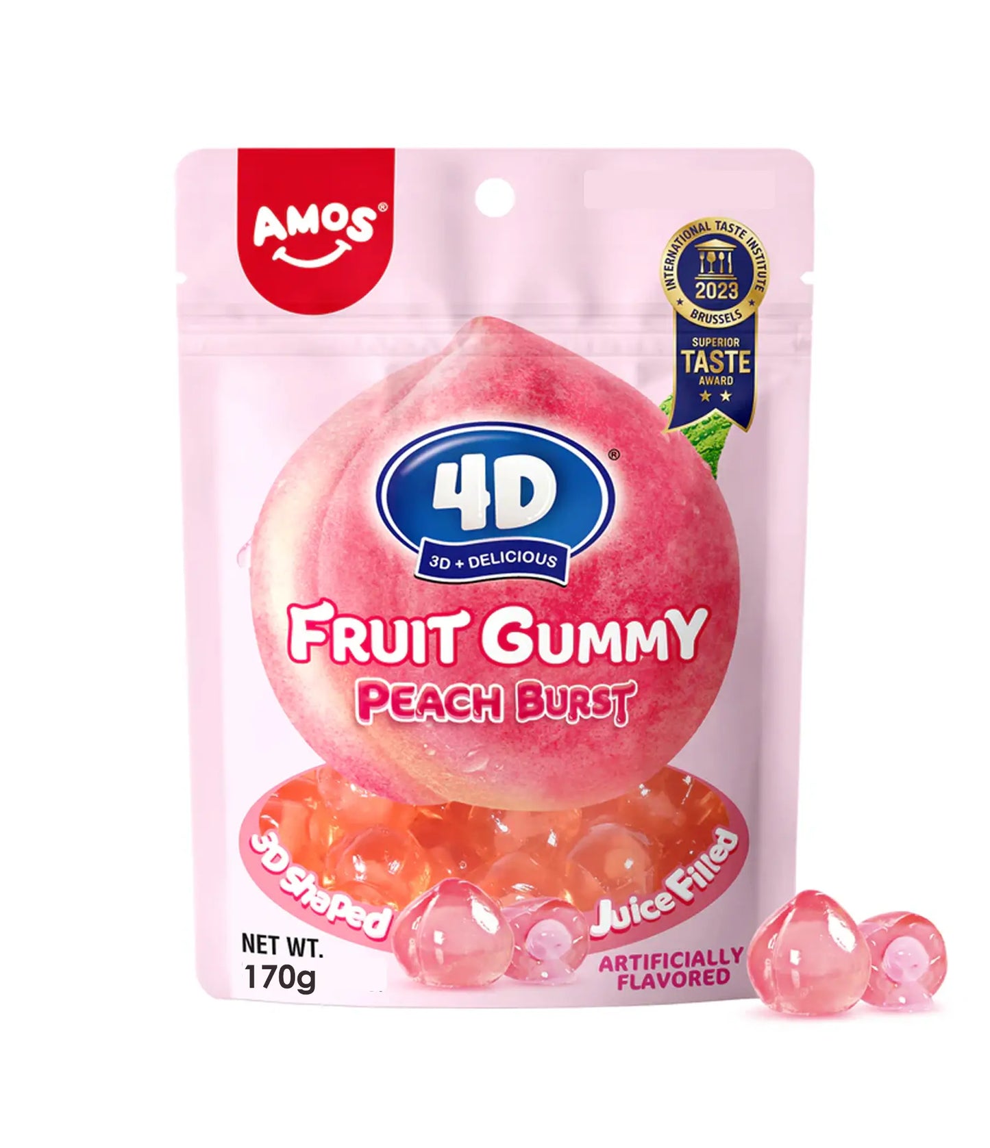 Amos Fruit 4D Gummy Burst (170g)