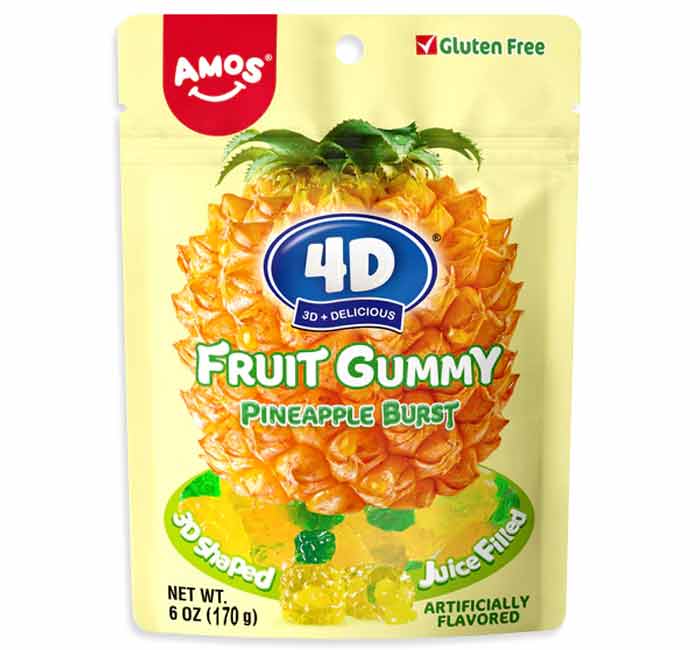 Amos Fruit 4D Gummy Burst (170g)