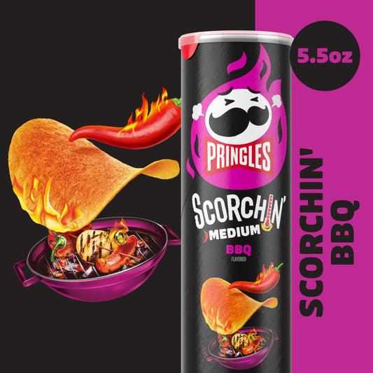 Pringles Scorchin’ Medium BBQ