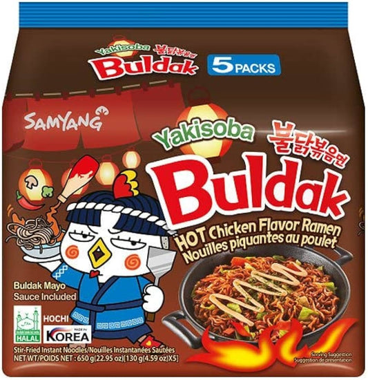 Samyang Buldak Yakisoba Hot Chicken Flavor Ramen 5 pack