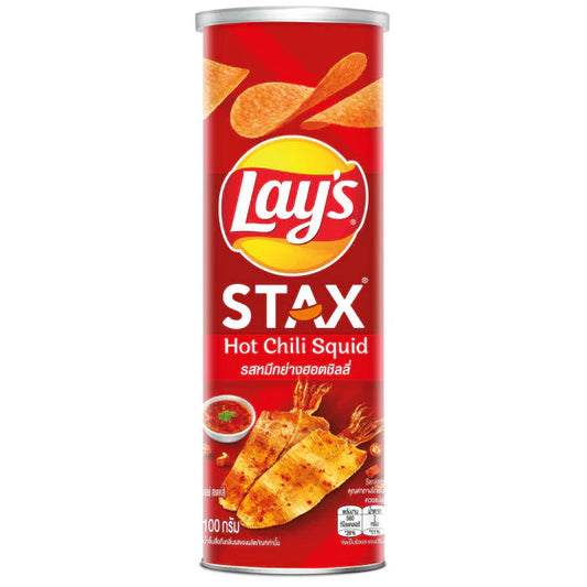 Lays -Stax Hot Chili Squid 100g