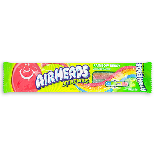 Airheads Xtremes Sour Belts Rainbow Berry