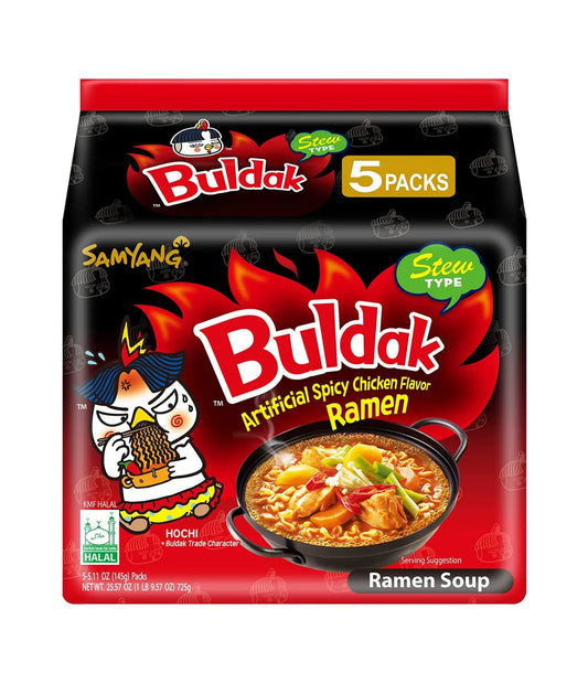 Buldak Hot Chicken Stew Type 5 Pack