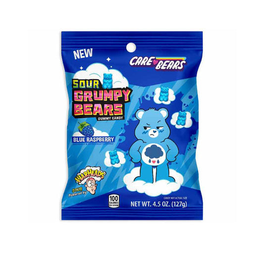 Warheads Sour Grumpy Bears Blue Raspberry (127g)