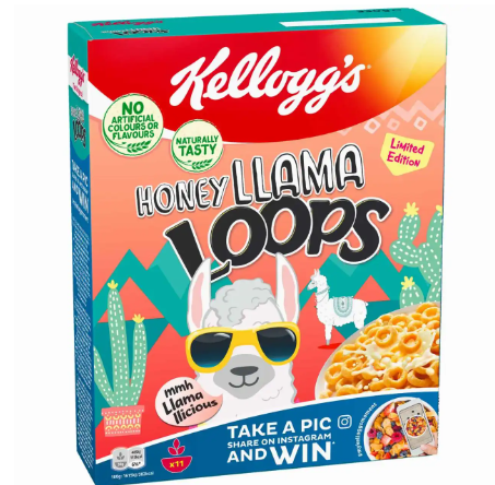 Kelloggs Honey Llama Loops (330g)