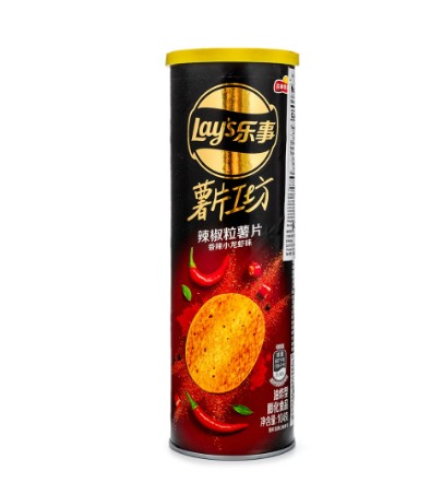 Lay's Potato Chips Factory Chili Pepper Spicy Crayfish Flavored Potato Chips 104g