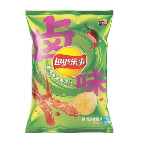 Lay's Hot and Spicy Braised Duck Tongue Flavor