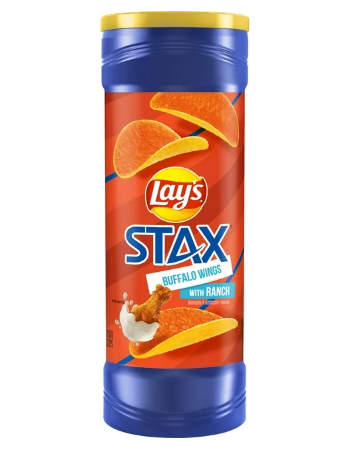 Lays Stax Buffalo Wings With Ranch (155.9g)