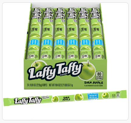 LAFFY TAFFY ROPE IN DISPLAY - SOUR APPLE