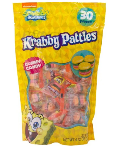 Krabby Patties Gummies Bag 30 Candy (270g)