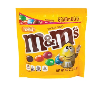 M&M's Peanut Grab n Go Size 141.8g