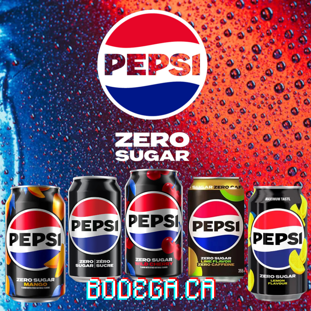 PEPSI SODA ZERO SUGAR CAN'S (355ML)