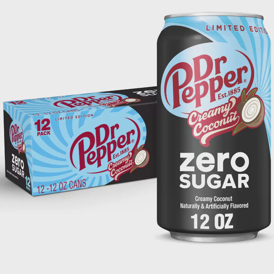 Dr.Pepper Coconut Cream Zero Sugar (12-Pack)