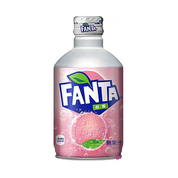 Fanta White Peach Metal Bottle 300ml