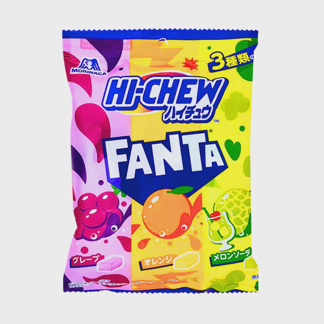 Fanta Hi Chew Grape, Orange, Melon Soda (68g)