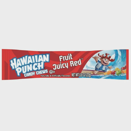 HAWAIIAN PUNCH CHEWS BAR - FRUIT JUICY RED