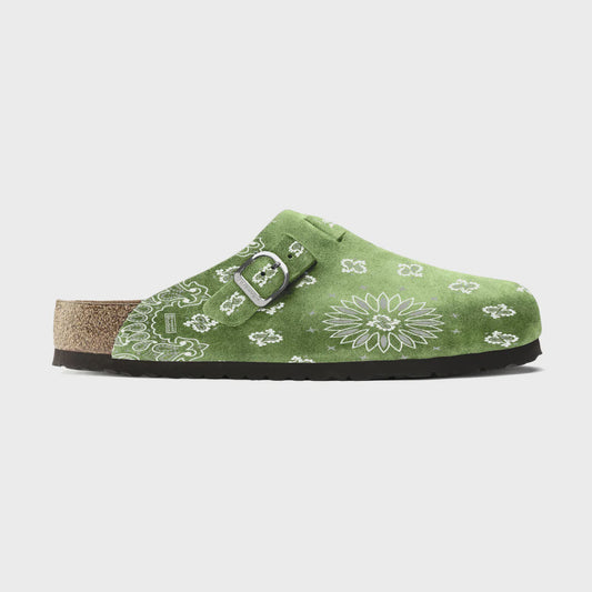 Bravest Studios Olive Suede Paisley Clogs (9)