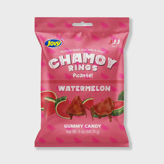 JOVY CHAMOY PEG BAG - SPICY WATERMELON RINGS 5 OZ