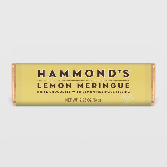 Hammond’s lemon meringue (white chocolate with lemon meringue filling)