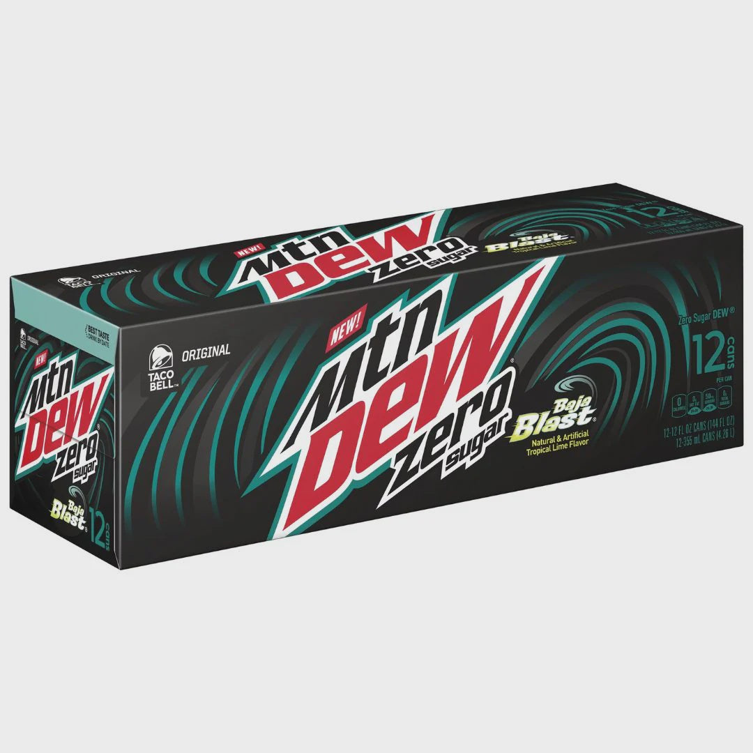 Mountain Dew Baja Blast Zero Sugar (12-Pack)