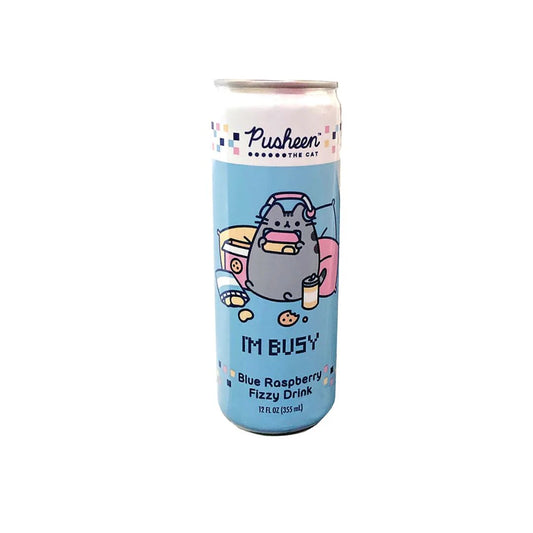 Pusheen Blue Raspberry Fizzy Drink 355mL