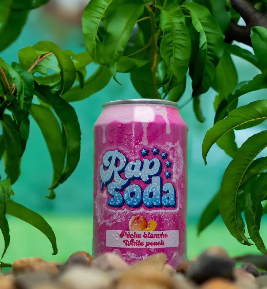 Rap Soda White Peach Soda (355ml)